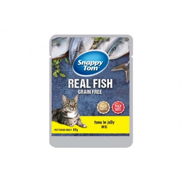 Snappy Tom Wet Pouch Tuna In Jelly 85gx12